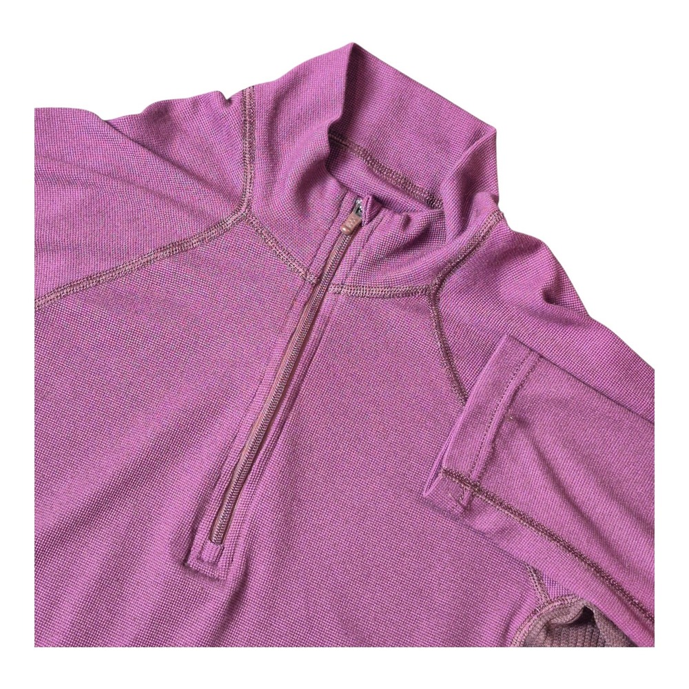 Patagonia Women's S Purple Performance 1/4 Zip Polartec Baselayer Hiking Top